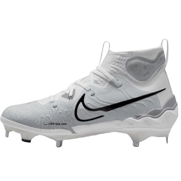 Nike Alpha Huarache NXT White Metal Baseball Cleat DJ6517-100 NEW - Picture 6 of 9
